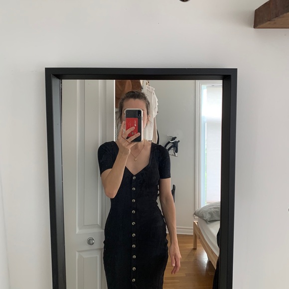 Kookai Popular Beccy Button Dress Short Sleeve - Picture 6 of 7